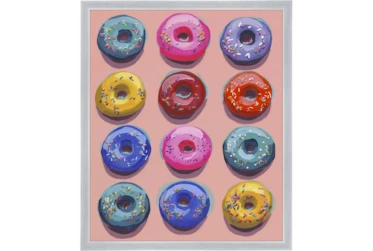 22X26 Dozen Donuts II With Silver Frame