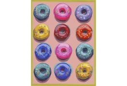 30X40 Dozen Donuts Ii With Gold Frame