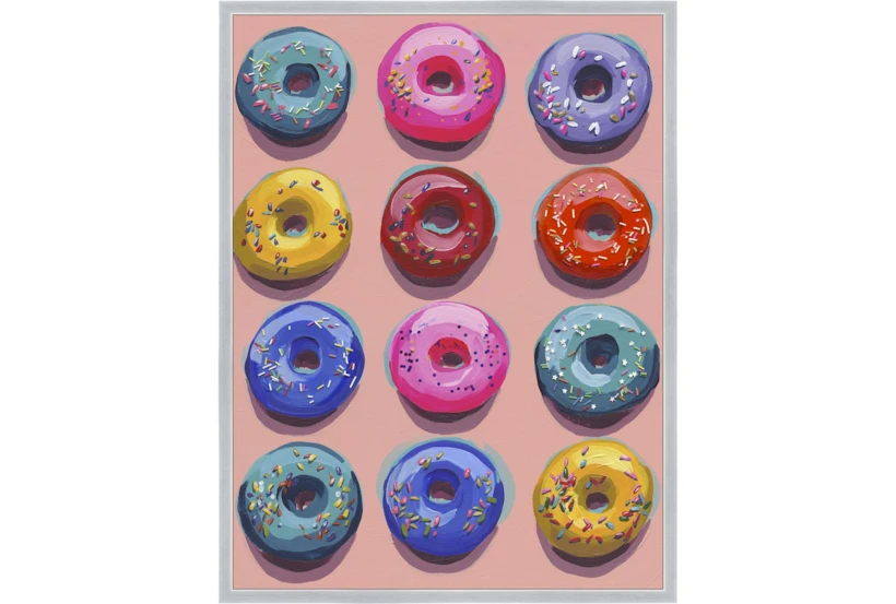 32X42 Dozen Donuts II With Silver Frame - 360