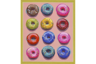 22X26 Dozen Donuts I With Gold Frame