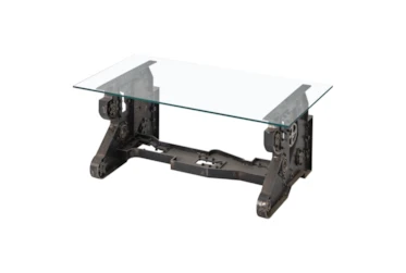Kit-Forgesmith Metal + Glass Coffee Table