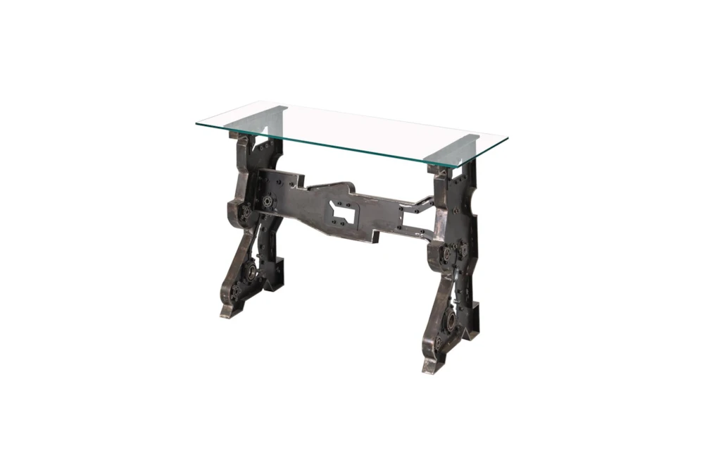 Forgesmith Metal + Glass Console Table