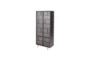 Metal + Ribbed Glass Tall Cabinet - Signature