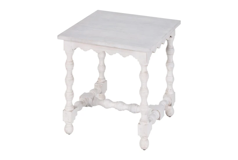 Gingerbread Trim Side Table - 360