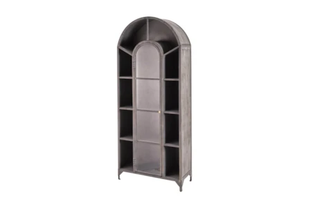 Arched Metal Tall Cabinet