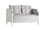 Whitewashed Carbed Love Seat - Signature
