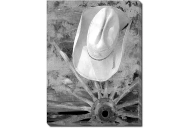 30X40 Cowboy Hat With Gallery Wrap Canvas