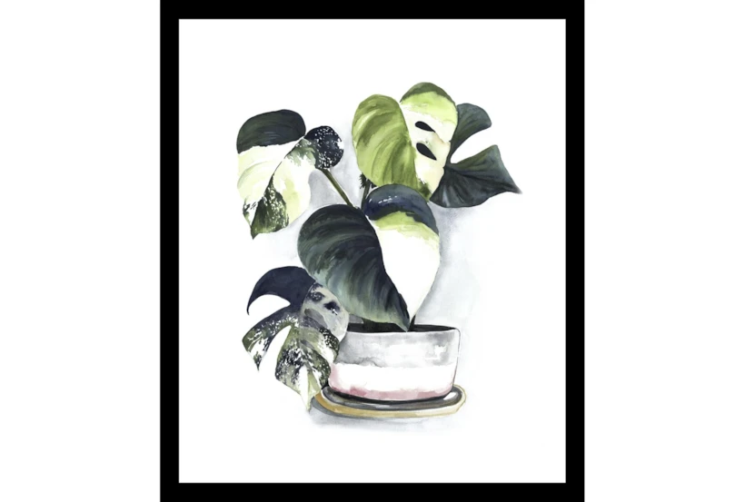 20X24 Monstera  With Black Frame - 360
