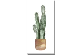 27X54 Tall Cactus With Gallery Wrap Canvas