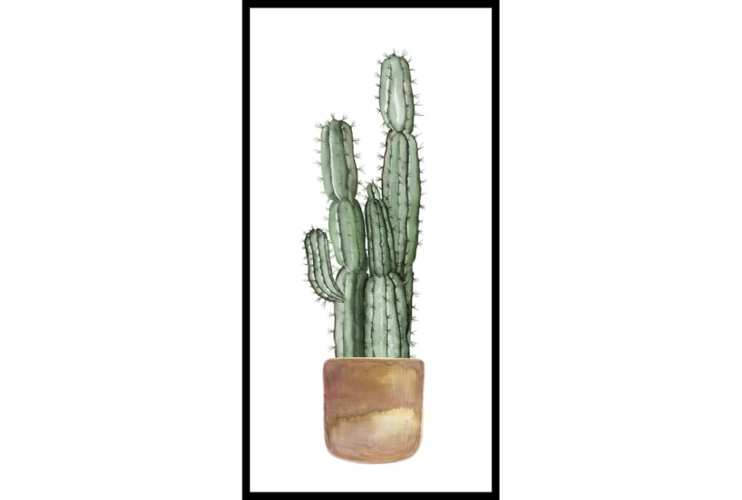 22X42 Tall Cactus With Black Frame - 360