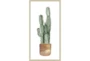 22X42 Tall Cactus With Champage Frame - Signature