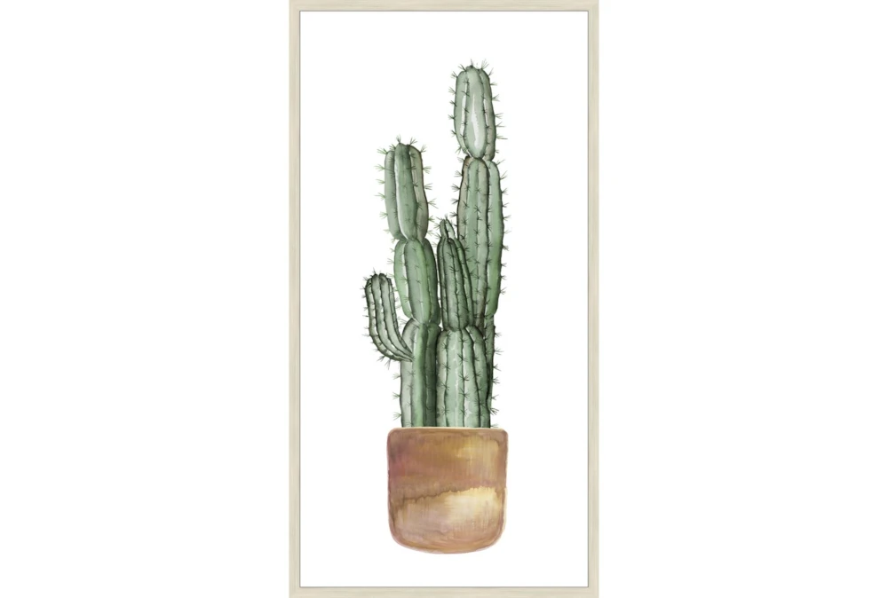 29X56 Tall Cactus With Birch Frame