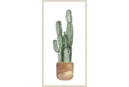 27X54 Tall Cactus With Brich Frame