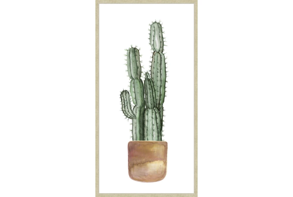 29X56 Tall Cactus With Champage Frame