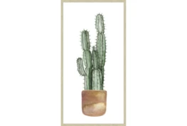27X54 Tall Cactus With Champage Frame