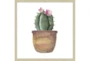 26X26 Blooming Cactus With Champagne Frame - Signature