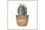 47X47 Blooming Cactus With Champage Frame - Signature