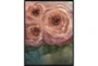 32X42 Blushing Blooms With Black Frame - Signature