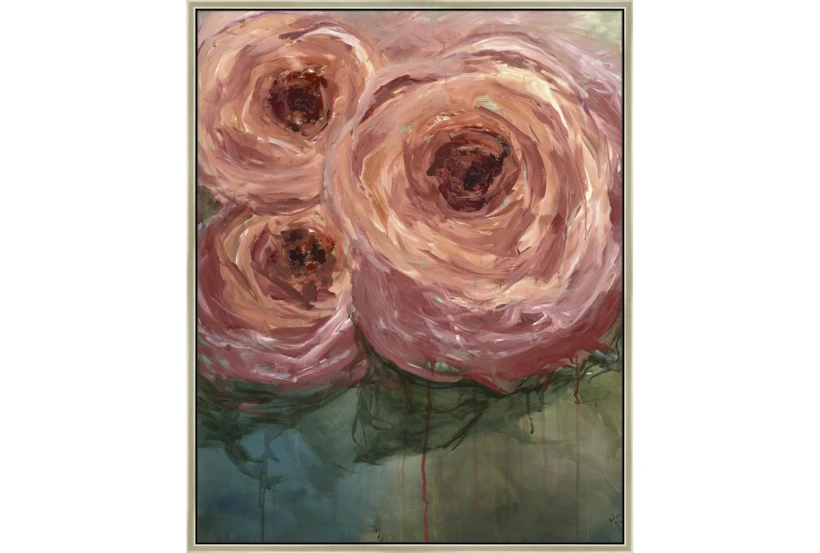 42X52 Blushing Blooms With Champagne Frame - 360