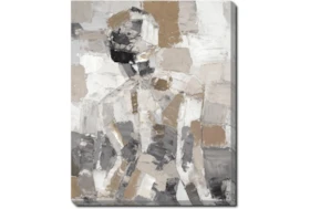 40X50 Tonal Abstract I With Gallery Wrap Canvas