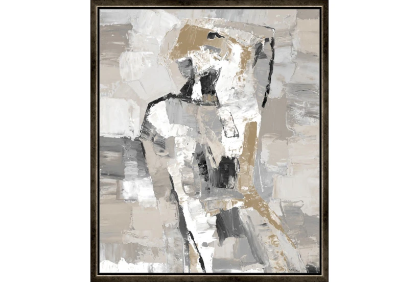 22X26 Tonal Abstract II With Espresso Frame - 360