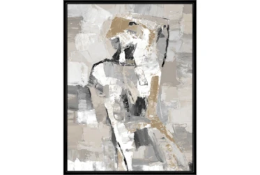 32X42 Tonal Abstract II With Black Frame