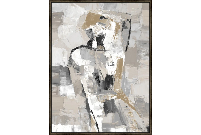 32X42 Tonal Abstract II With Espresso Frame - 360