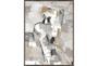 32X42 Tonal Abstract II With Espresso Frame - Signature
