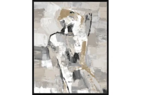 42X52 Tonal Abstract II With Black Frame