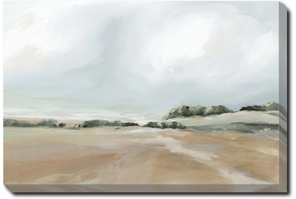 36X24 Peaceful Coast I With Gallery Wrap Canvas