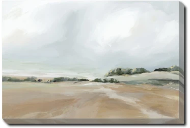 54X36 Peaceful Coast I With Gallery Wrap Canvas