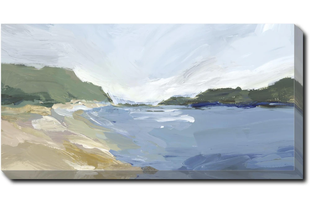 40X20 Peaceful Coast II With Gallery Wrap Canvas