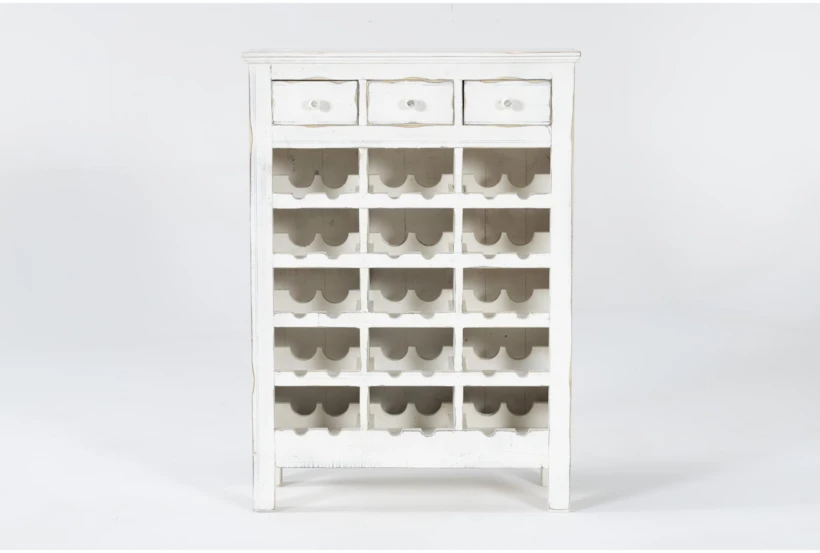 Vecchio Ant White Bar Cabinet - 360