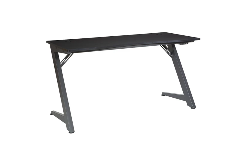 Binary Carbon/Matte Black 54" Gaming Desk With Usb & Bluetooth Controlled Led Lights - 360
