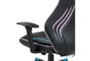 Spectrum Black Gaming Chair With Blue Accents, Adjustable Height Armrests & Battery Operated Led Lights - Detail