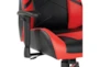 Zulu Black Gaming Chair With Red Accents & Adjustable Height Armrests - Detail
