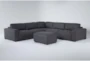 Brandisi Charcoal 121" 6 Piece Sectional - Signature