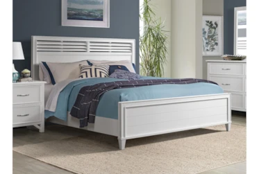 Alfie Cotton Eastern King Panel Bed
