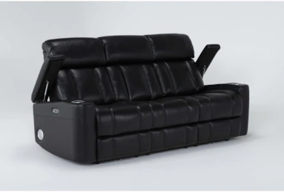 Eastwood Midnight 86" Power Reclining Sofa with Speakers & USB | Living Spaces