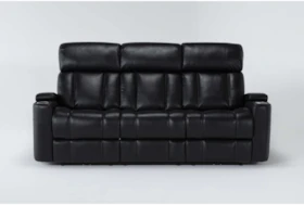 Eastwood Midnight 86" Power Reclining Sofa With Power Headrest & Speakers