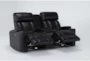 Eastwood Midnight 75" Power Reclining Storage Console Loveseat with Power Headrest & USB - Side