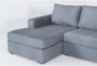 Araceli Graphite 140" 4 Piece Modular Sectional With Right Arm Facing Chaise  - Detail