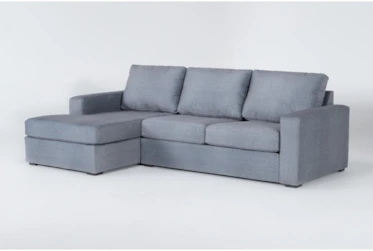 Araceli Graphite 107" 2 Piece Modular Sectional With Left Arm Facing Chaise