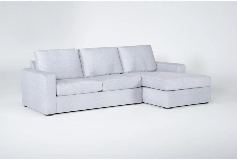 Araceli Dove 107" 2 Piece Modular Sectional With Right Arm Facing Chaise - 360