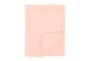 Pink Sherpa Throw Blanket  - Front
