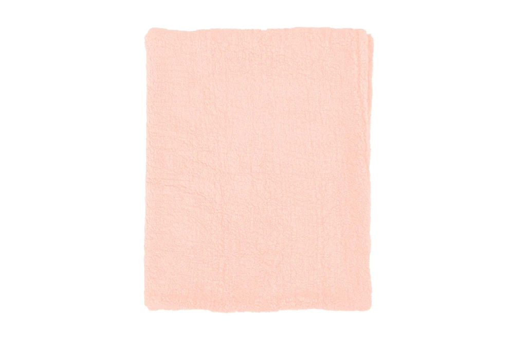 Pink Sherpa Throw Blanket 