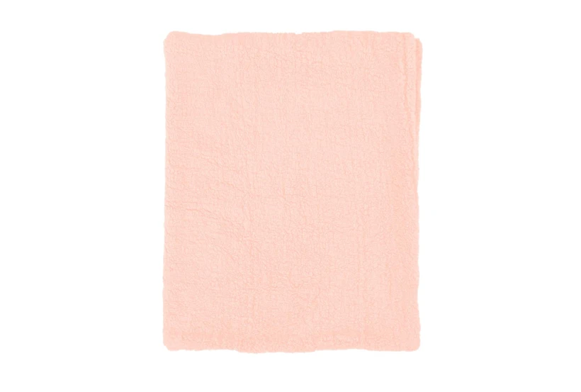 Pink Sherpa Throw Blanket  - 360