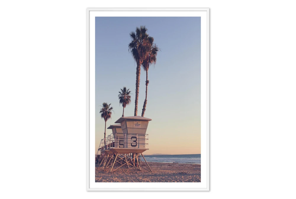 40X60 California Life Guard Stations With White Frame