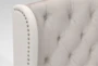 Mariah Queen Velvet Upholstered 3 Piece Bedroom Set With 2 Candice Ii 3-Drawer Nightstands - Detail