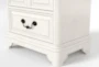 Sophia White II California King Upholstered Panel 3 Piece Bedroom Set With 2 Kincaid White 2-Drawer Nightstands - Detail
